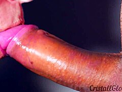 Your friend's mama fancies to consume a monstrous wang closeup-cristall gloss